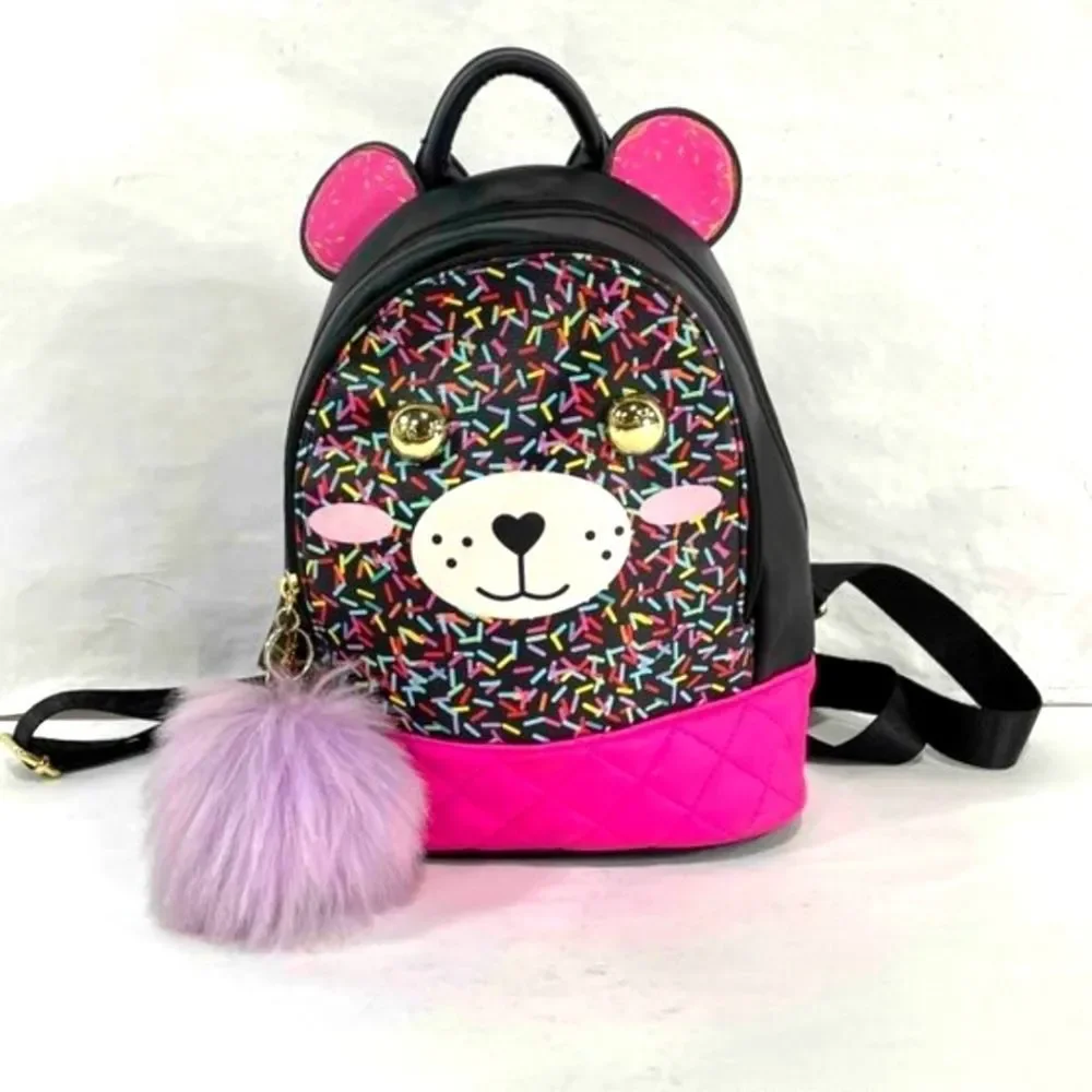BETSY JOHNSON Confetti Bear Backpack
